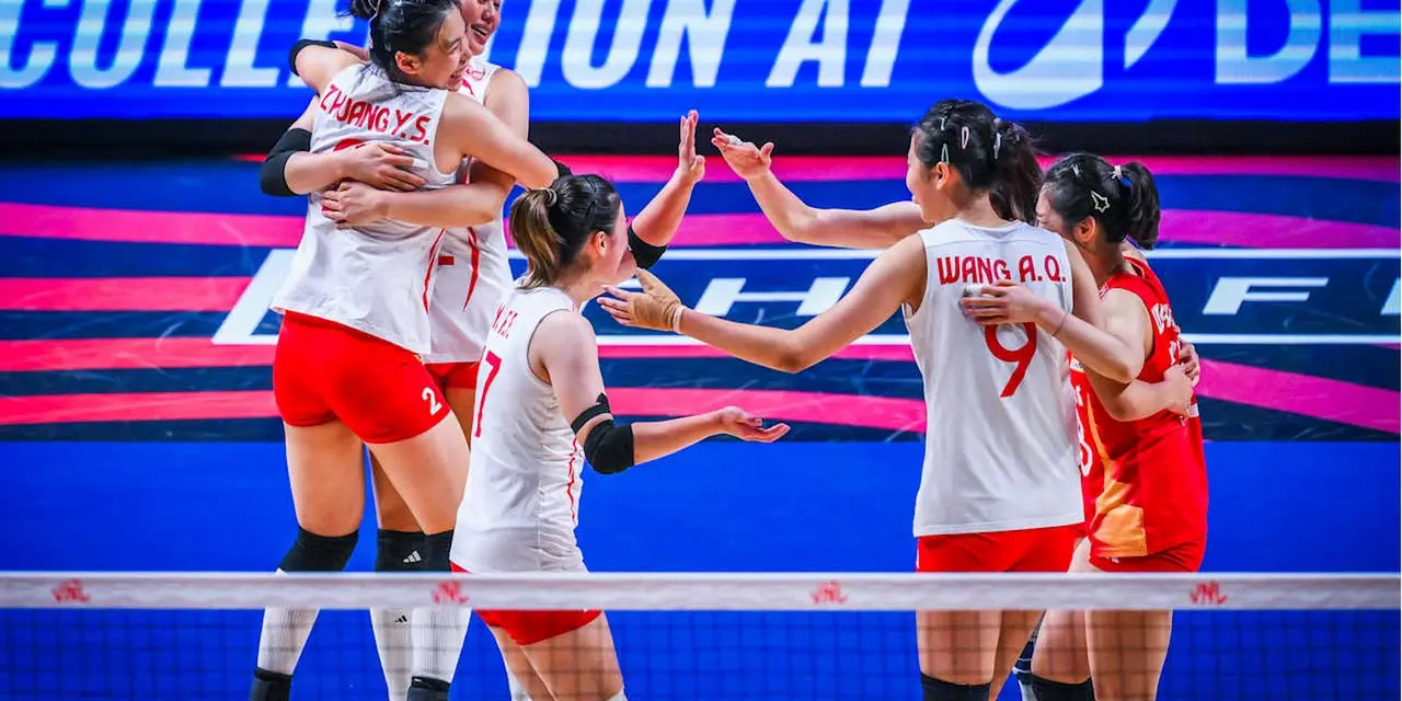 A seleção chinesa de vôlei feminino eliminou os Estados Unidos em uma partida eletrizante e garantiu sua vaga na semifinal da Liga das Nações.