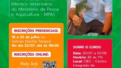 Oportunidade de capacitação: a cidade de Tarumã abre inscrições para curso gratuito de ranicultura. Aprenda técnicas de manejo e produção sustentável.