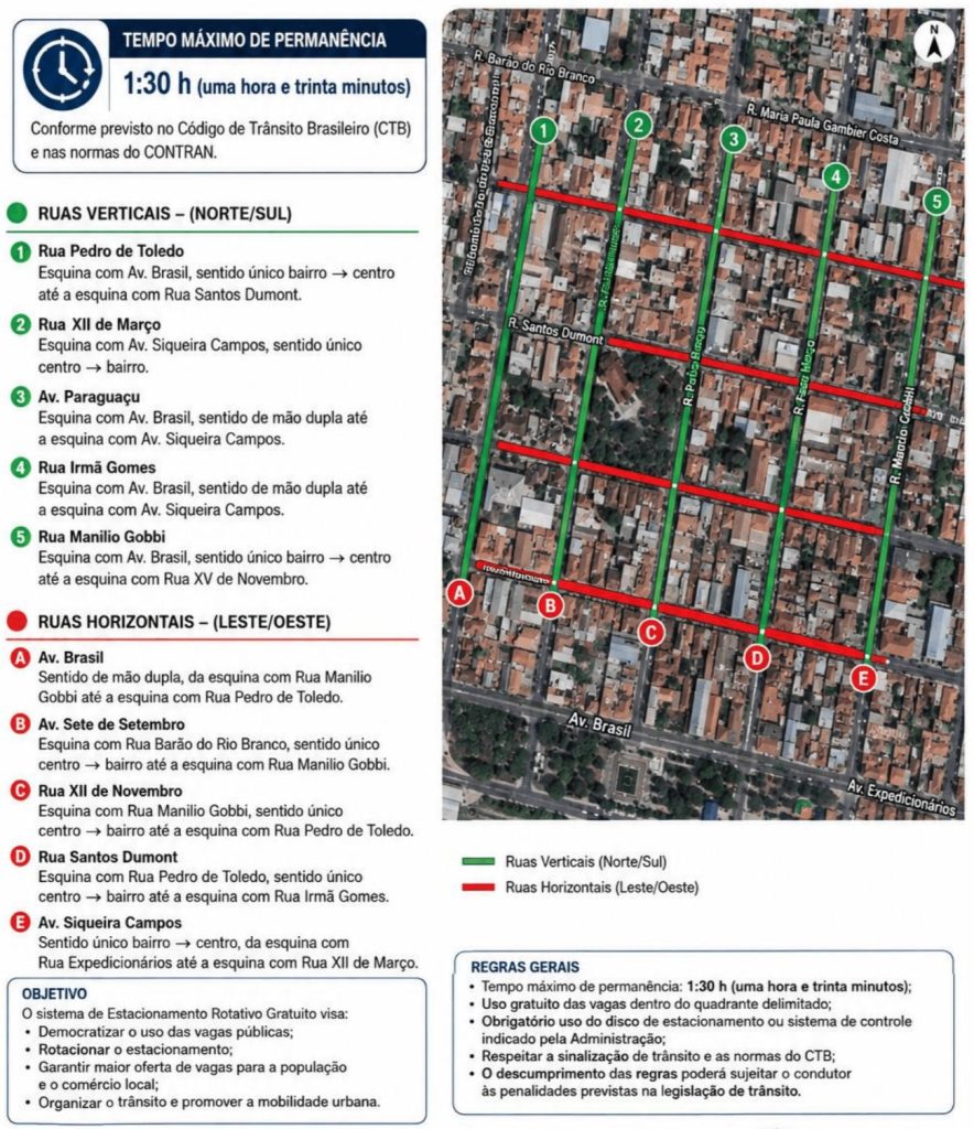 Estacionamento Rotativo: Novas Regras em Paraguaçu Paulista 2 estacionamento rotativo 1