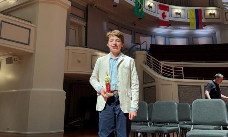 Pianista de 12 Anos Conquista Pódio em Mundial nos EUA 1 gustavo no local