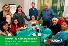 O FUMAP de Tarumã celebrou seu 30º aniversário em um jantar especial, reconhecendo a trajetória de servidores aposentados e a importância da autarquia.