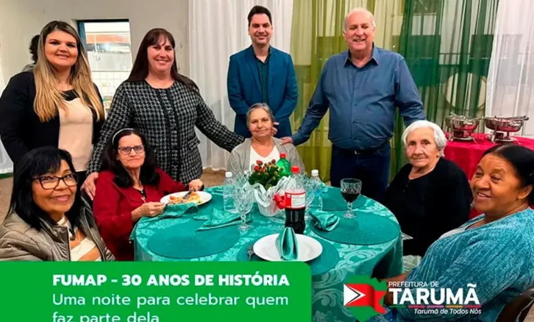 O FUMAP de Tarumã celebrou seu 30º aniversário em um jantar especial, reconhecendo a trajetória de servidores aposentados e a importância da autarquia.
