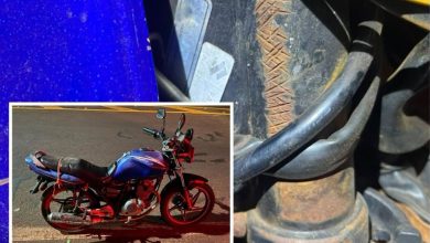 Motocicleta irregular é apreendida em operação policial em Platina 2 moto irregular