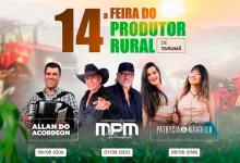 A 14ª Feira do Produtor Rural de Tarumã acontece entre os dias 6 e 8 de agosto, celebrando a economia local e o agronegócio da região.