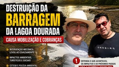 Destruição de Barragem na Lagoa Dourada Gera Mobilização 2 Barragem de Conceicao