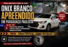 Onix Branco Usado em Furtos a Obras e Apreendido na Ulisses Guimaraes