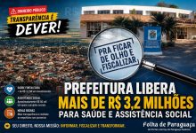 Prefeitura Libera R 32 Milhoes para Saude em Paraguacu Paulista