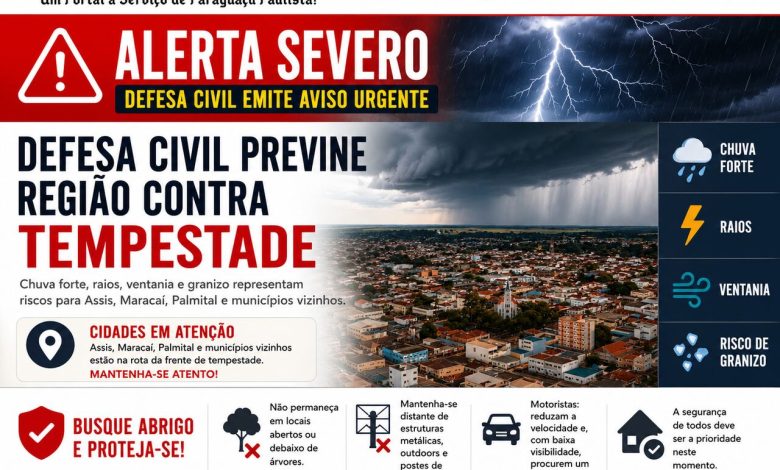alerta de tempestade
