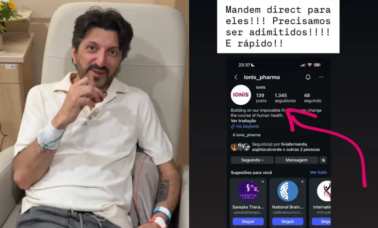 A esposa do influenciador Lito Sousa utiliza as redes sociais para solicitar ajuda na busca por uma vaga em tratamento experimental vital.