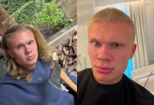 O astro do futebol Erling Haaland abandonou suas icônicas madeixas longas e surgiu com um corte de cabelo radicalmente curto, agitando as redes sociais.