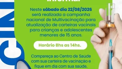 A cidade de Lutécia realiza neste sábado uma força-tarefa de multivacinação para atualizar a caderneta de vacinas de crianças e adolescentes. Confira os detalhes.
