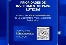 A Prefeitura de Lutécia convida os moradores a participarem da definição das prioridades para o Orçamento 2027. Saiba como exercer sua cidadania.