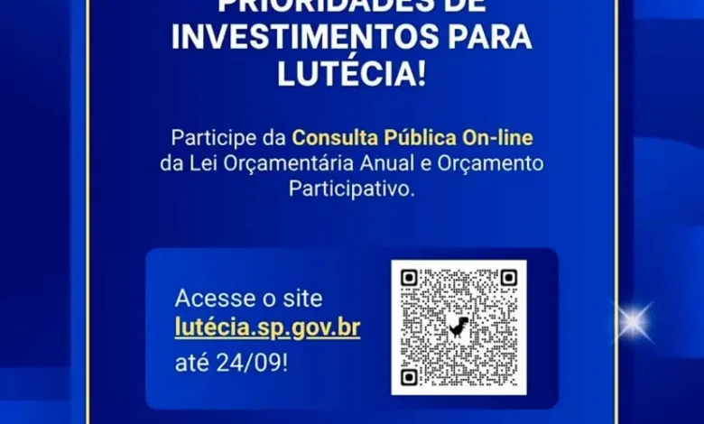 A Prefeitura de Lutécia convida os moradores a participarem da definição das prioridades para o Orçamento 2027. Saiba como exercer sua cidadania.