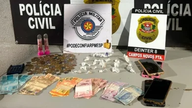 Polícia Militar realiza operação em Campos Novos Paulista e prende suspeito de realizar o tráfico de drogas através de esquema de delivery.