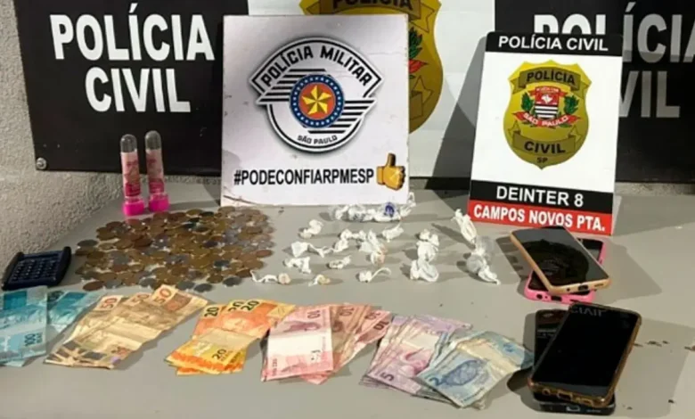 Polícia Militar realiza operação em Campos Novos Paulista e prende suspeito de realizar o tráfico de drogas através de esquema de delivery.