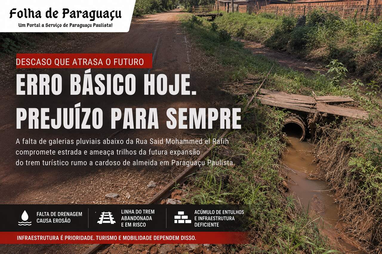 Infraestrutura Precária Ameaça Nova Estrada e Via Férrea 6 DESCASO QUE ATRASA O FUTURO ERRO BASICO HOJE