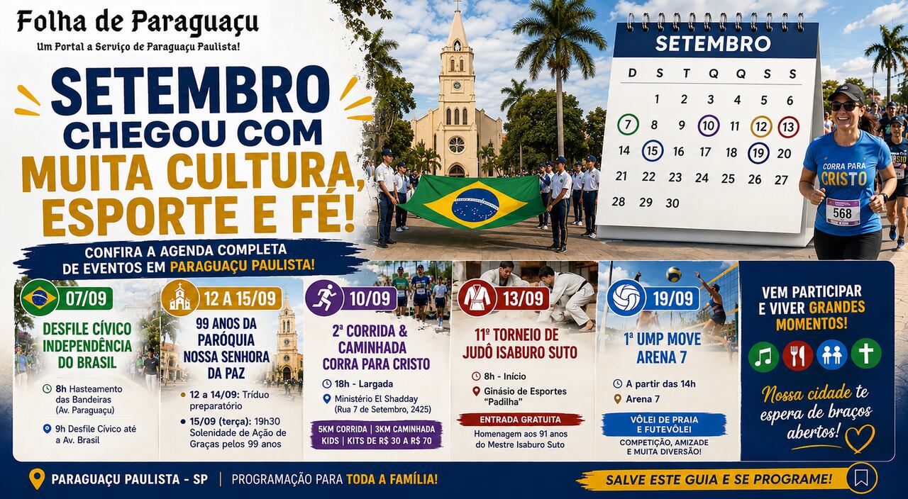 Paraguacu Paulista em Setembro