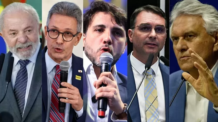 Pesquisa Presidente 2026: Lula e Flávio Empatam no 2º Turno 6 lula romeu zema renan santos flavio bolsonaro e ronaldo caiado sao pre candidatos a presidencia da republica