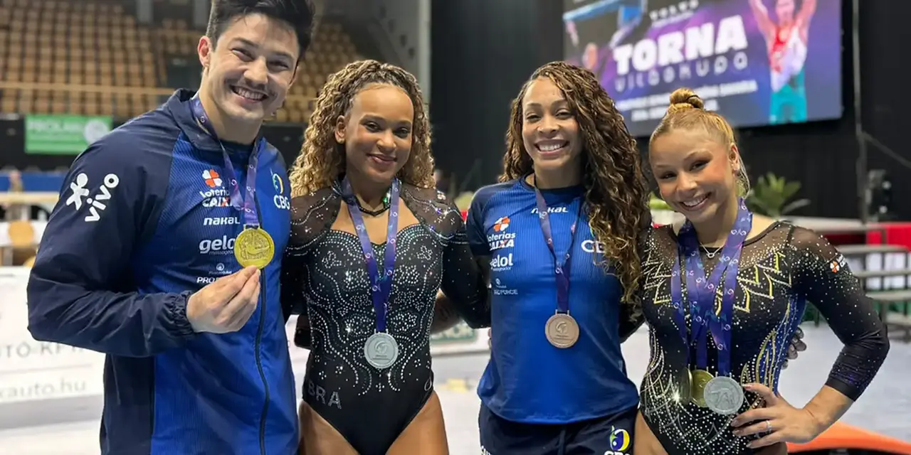 Brasil encerra Copa do Mundo de Ginástica com cinco novos pódios 6 A delegação brasileira brilhou na Copa do Mundo de Ginástica, conquistando cinco novos pódios e consolidando o país no cenário internacional.