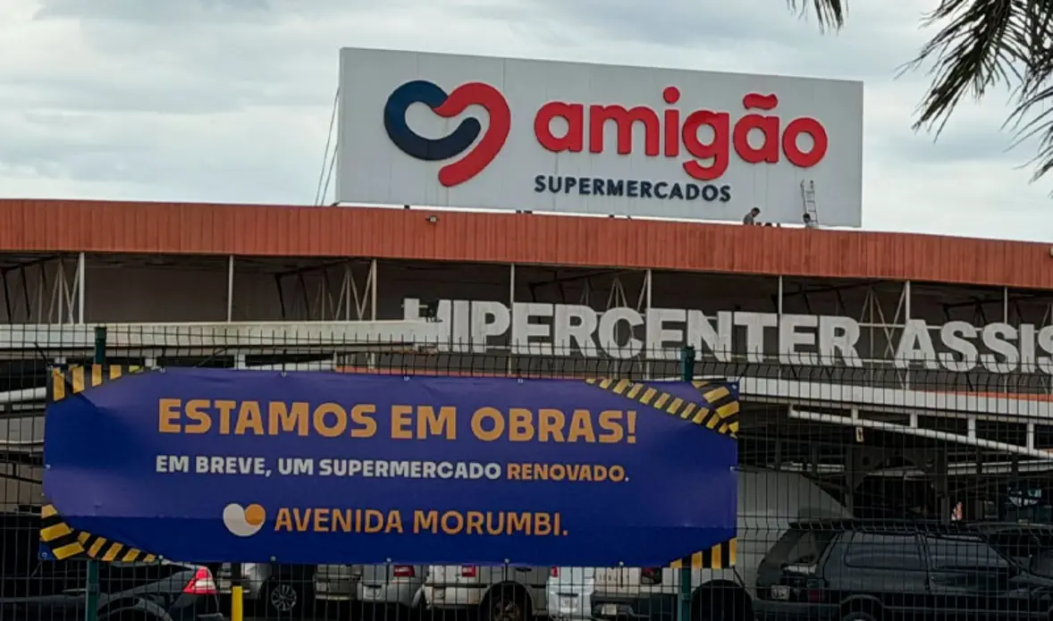 Hipermercado Amigão fecha as portas em Assis para transição e passa a operar com a bandeira Avenida Morumbi. Veja o que muda na unidade.