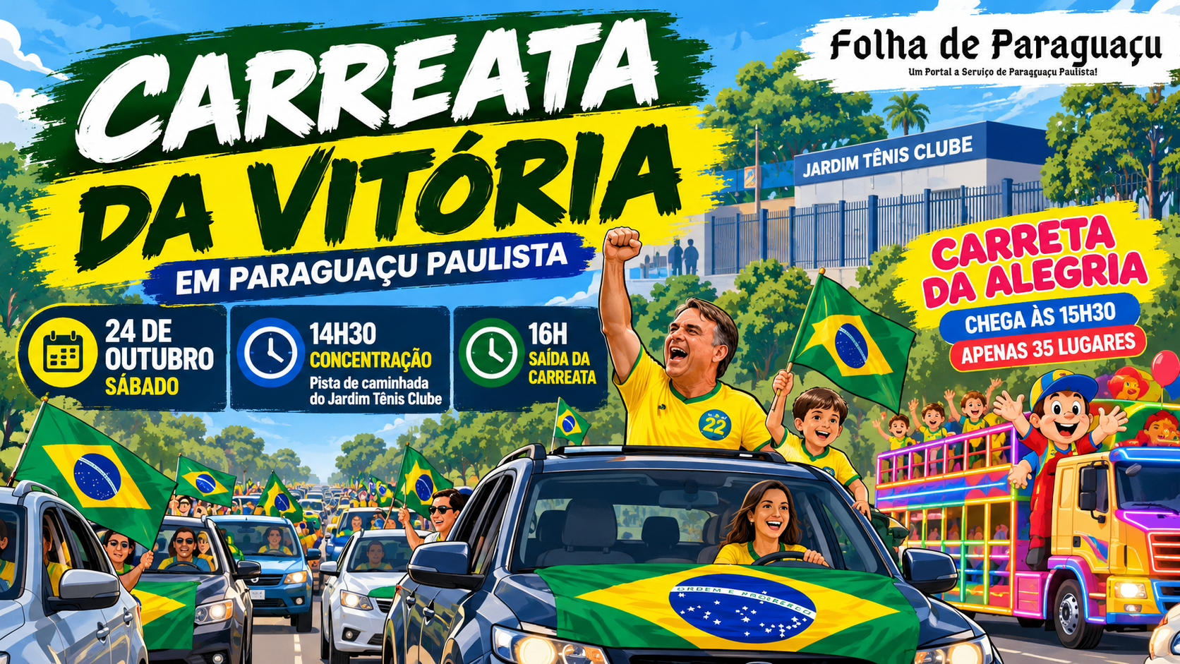Carreata da Vitoria em Paraguacu Paulista