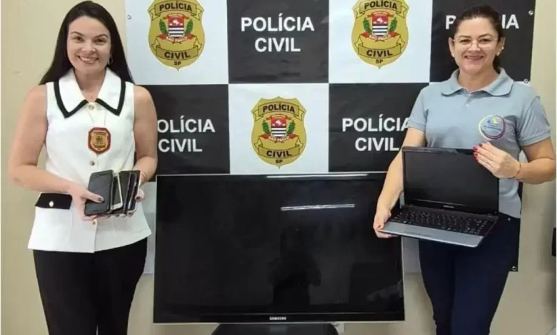 Aparelhos celulares e notebooks apreendidos pela Polícia Civil em Paraguaçu Paulista são doados a três instituições beneficentes locais.