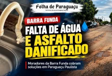 Falta de Agua e Asfalto Danificado
