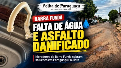 Falta de Agua e Asfalto Danificado
