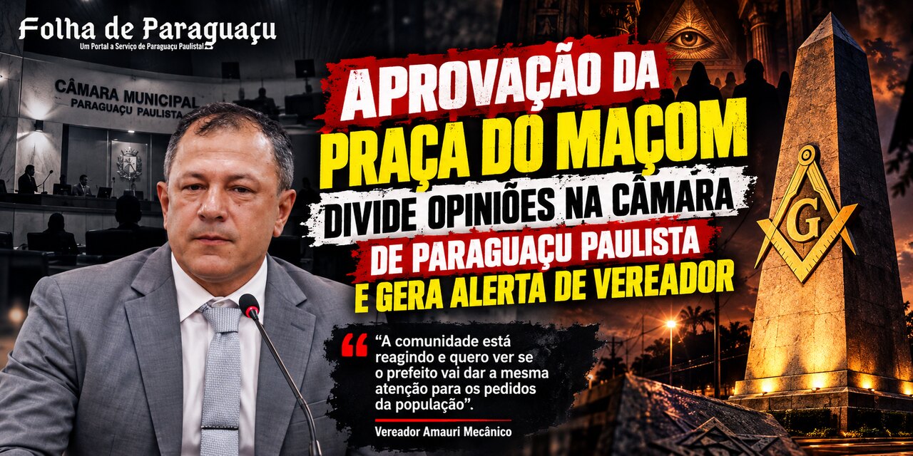 Vereador Amauri Mecânico se posiciona contra nova Praça para Maçonaria 1 Praca do Macom Divide Opinioes
