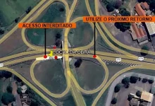 Motoristas devem ficar atentos: obras de manutenção em defensas metálicas interditam alças de viaduto na Rodovia Raposo Tavares (SP-270) em Assis.