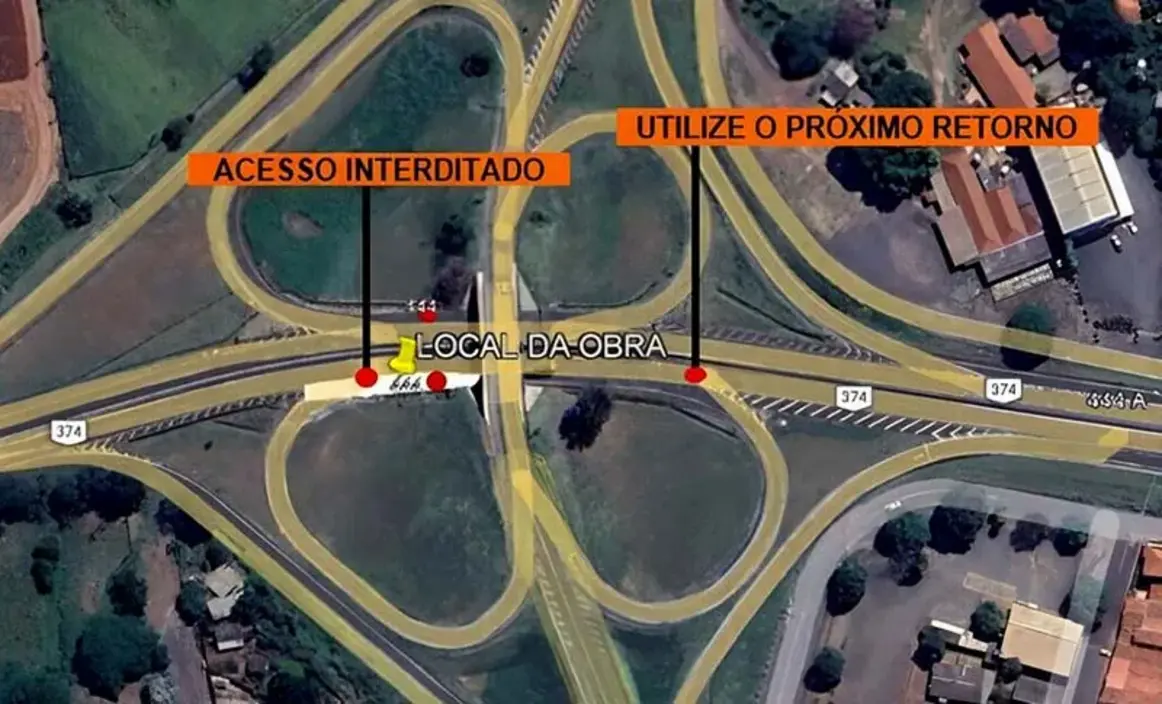 Motoristas devem ficar atentos: obras de manutenção em defensas metálicas interditam alças de viaduto na Rodovia Raposo Tavares (SP-270) em Assis.